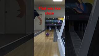 Strong hook compared to a weak hook 2 handed bowling gobowling shorts [upl. by Eidnew238]