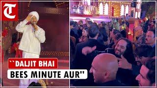 Here is what happened when Diljit Dosanjh ended his performance at Anant Ambani’s prewedding event [upl. by Standing36]