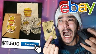 Bidding on the HIGHEST PRICED Ebay FOOD Items Ebay Buying Challenge [upl. by Whang68]