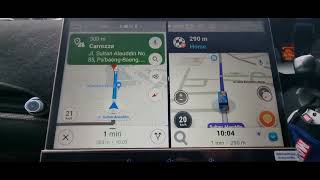 Tes Google Maps dan Waze Secara Bersamaan Dengan Head Unit Asuka AK2000 V12 Layar Besar 12 Inci [upl. by Maryrose]