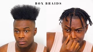 Mens Box Braids for Short Hair  High Top Hairstyle [upl. by Haon]