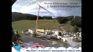 Timelapse Neubau quotSilverjet 1quot Seilbahn Katschberg [upl. by Zulema]