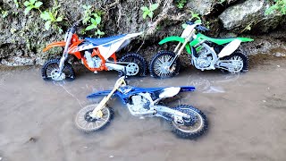 Dirt Bike Finger  Motocross Yamaha Fall in the River  Motor Trail KTM Trabas  Find Many Motocross [upl. by Terence]