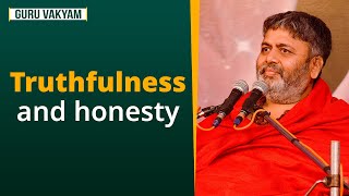 Guru Vakyam English Episode 1052  Truthfulness and honesty [upl. by Egnalos927]