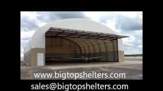 Airplane Hangar Doors1Hydraulic Hangar DoorMovable Big Top Shelters Perry Florida [upl. by Einaled920]