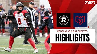 CFL WEEK 19 Ottawa Redblacks vs Montreal Alouettes FULL HIGHLIGHTS [upl. by Ahsinan]