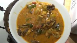 Curry Chicken Peppers and Mushrooms [upl. by Omsoc]