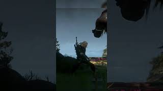 Geralt vs Cyclops  Witcher 3 Wild Hunt shorts thewitcher [upl. by Onra]