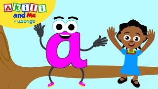 Learn Letter A  The Alphabet with Akili  Cartoons for Preschoolers [upl. by Carpio]