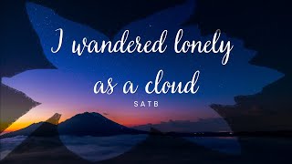 I wandered lonely as a cloud SATB  complete [upl. by Eniarral]