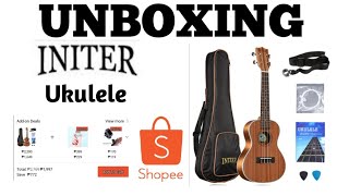 Initer ukulele unboxing  Shopee ukulele [upl. by Tirzah545]