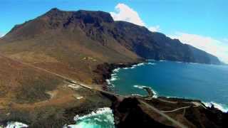 VOLANDO SOBRE CANARIAS  CARRETERA DE TENO A BUENAVISTA  TENERIFE [upl. by Gillette]