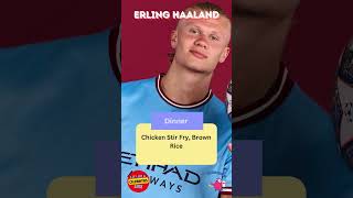 Erling Haaland Snack Choices ErlingHaaland NutritionTips shorts [upl. by Ettenauq70]