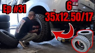 Instalando 6 llantas a una dully  installing 6 tires  tire shop Ep 31 [upl. by Mudenihc]