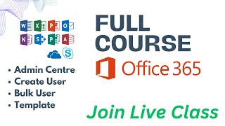 Microsoft 365 Live class  Configure and Manage user account  Bulk user creation [upl. by Eillib]