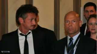 Sean Penn protected by Bodyguard Michael Kuhr ♦ Cinema for Peace 2011 Berlin [upl. by Tracy]