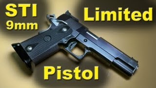 Custom STI Pistol that shoots Both 9mm and 40SampW  REVIEW [upl. by Nwahsear]