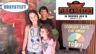 Disneys Planes Fire amp Rescue Exclusive Screening WK 1836  Bratayley [upl. by Kciderf]