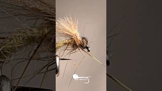 Spring Olive Midge Emerger flytying flyfishing fishing handmade satisfying asmr fish nature [upl. by Eseret983]