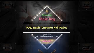 Peganglah Tanganku Roh Kudus Nyanyian Hari Pentakosta Minus OneKaraoke  Male Key [upl. by Hazlip]