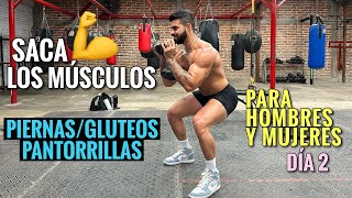 Rutina de Piernas entrena tus Gluteos y Pantorrillas 20 Min Ejercicios para SACAR LOS MUSCULOS [upl. by Gemini]