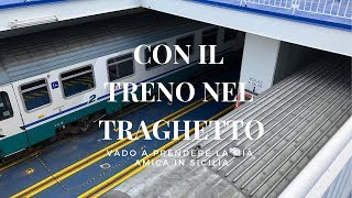 Con il treno nel traghetto sullo stretto di Messina [upl. by Adnowat]