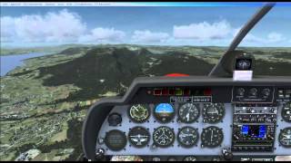 Vol VFR commenté de Neuchâtel à Gruyères en DR400 FSX [upl. by Jannery]