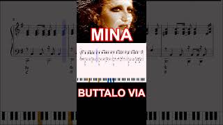 BUTTALO VIA  MINA  ACCOMPAGNAMENTO PIANISTICO accompiano shorts [upl. by Kalinda]