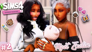 Princess Meets The Family👶🏾💕  The Sims 4 Growing Together Ep 2 — Lets Play [upl. by Adnilec]