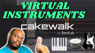 How to Use Virtual Instruments in Cakewalk by Bandlab  SI Instruments  Tutorial [upl. by Prissy]