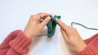 Knitting Tutorial  Centered Double Decrease CDD  WAK [upl. by Ennaeed]