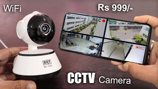 Best Wireless WiFi CCTV Camera for Home Shop use amp Small Offices in India 2022  Unboxing amp Review [upl. by Wachter]