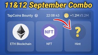 11September Tap Coin Daily Bounty  tap Coin Bot Daily Combo  Tap Coins Airdrop [upl. by Oler133]