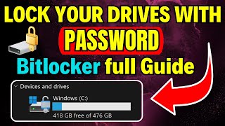 How To Lock Hard Drive With Password Windows 1110 Lock ANY DRIVE ANY Partition [upl. by Rust]