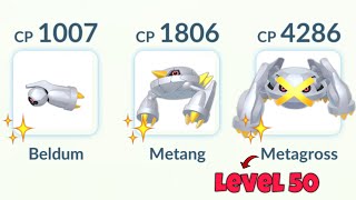 Shiny Beldum Metang Metagross Family Only Challenge in Pokemon GO [upl. by Erwin]