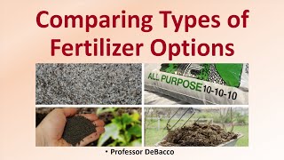 Comparing Types of Fertilizer Options [upl. by Kirbie]