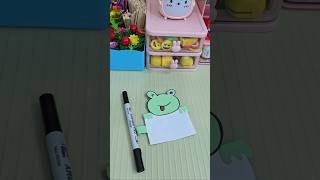 Cute Frog Craft idea For kids  Easiest kids Activities Video youtubeshorts youtuber craft [upl. by Illehs]