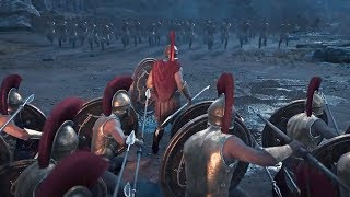 Assassins Creed Odyssey  300 Spartan amp Leonidas Battle Gameplay PS4 PRO [upl. by Tarra913]