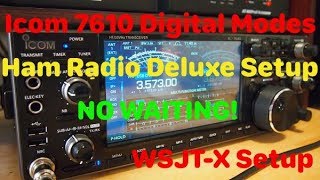 Icom 7610 HRD DM780 WSJT X Basic Setup [upl. by Dix254]