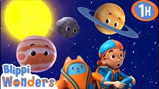 Blippi Meets TALKING PLANETS  Blippi Wonders  Educational Cartoons for Kids [upl. by Atiuqam]