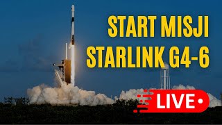 Oglądamy start misji Starlink G 46 Uwaga  start przesunięty na 302 [upl. by Llevart]