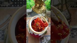 તાજા લાલ મરચા નુ અથાણુ 😋😋 shortvideo recipe food cooking [upl. by Tiffi691]