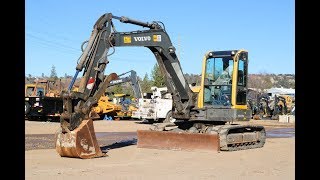 USED EXCAVATOR FOR SALE 2013 VOLVO ECR88 EXCAVATOR 2800HRS HYD THUMB QC CAB HEATAC BLADE [upl. by Zitah]