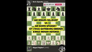 GM MIGUEL NAJDORF VS BORIS SPASSKY  IZT 1955 GOTEBORG SWEDEN  Chessgambit630 [upl. by Trout846]