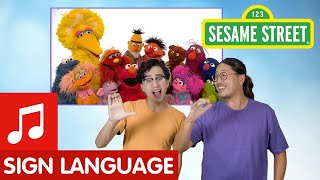 Sesame Street Sign the Sesame Street Alphabet Song in American Sign Language ASL [upl. by Schroeder]