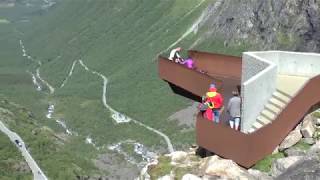 Trollstigen  spektakuläre Bergstraße amp wilder Wasserfall NORWEGEN 2018 [upl. by Akihsar]