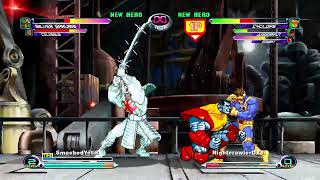 MVC2 WITH TRUF AND SMASHEDYETI8 MARVEL VS CAPCOM GAMBIT CYCLOPS JUGGERNAUT XMEN 97 PICKS [upl. by Akinek]