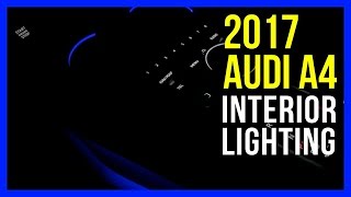 2017 Audi A4 Prestige Interior LED Colors [upl. by Llenehs153]