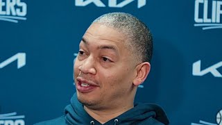 ‘What The F’ Tyronn Lue Reacts Postgame After Clippers Lose Against Sixers [upl. by Linoel]