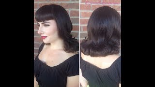 Vintage Pageboy Hair Styling Tutorial [upl. by Aydiv]